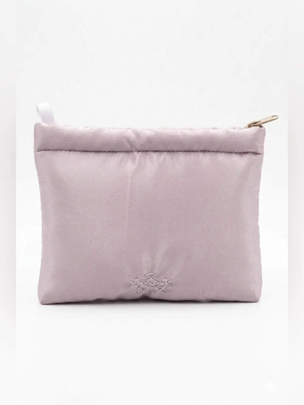Light Lavender Quilted Zip Pouch